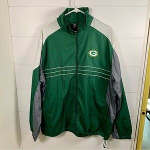 Reebok NFL Sports Illustrated Green Bay Packers Track Jacket Windbreaker Men XL‎